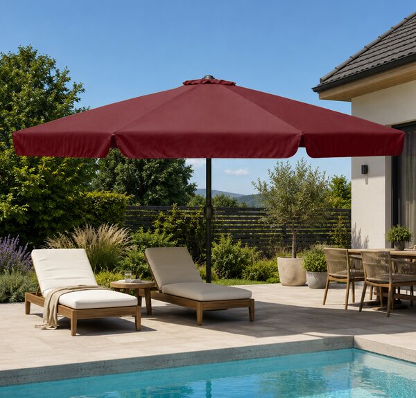 Slunečník Linder Exclusiv MC2012BR 400 cm Burgundy