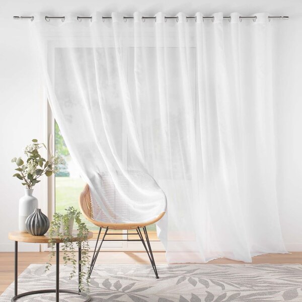 Bílá voálová záclona 400x240 cm Lissea – douceur d'intérieur