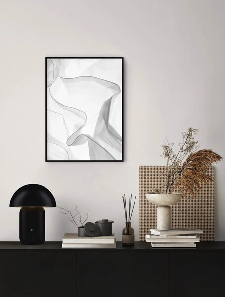 Designová stojací lampa Pois Černá