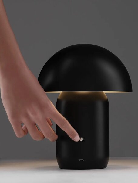 Designová stojací lampa Pois Černá