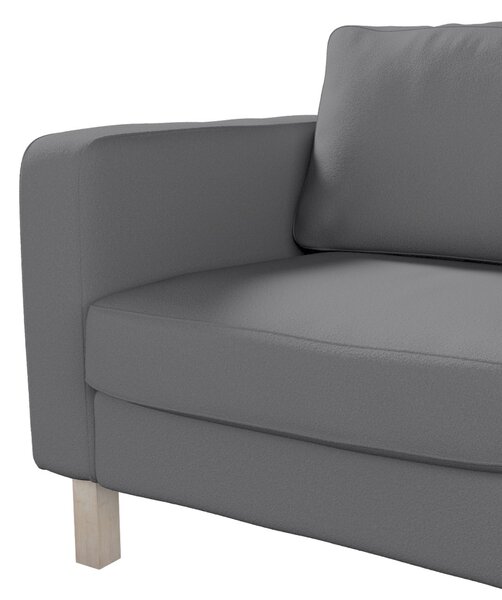 Potah na křeslo IKEA Karlstad, krátký barva šedá látka pletený vzor