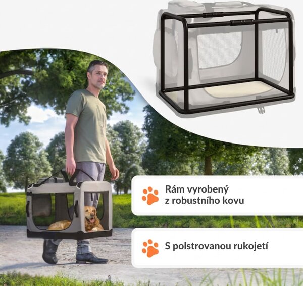DB Garden Přenosná taška pro psa Dylan S šedá