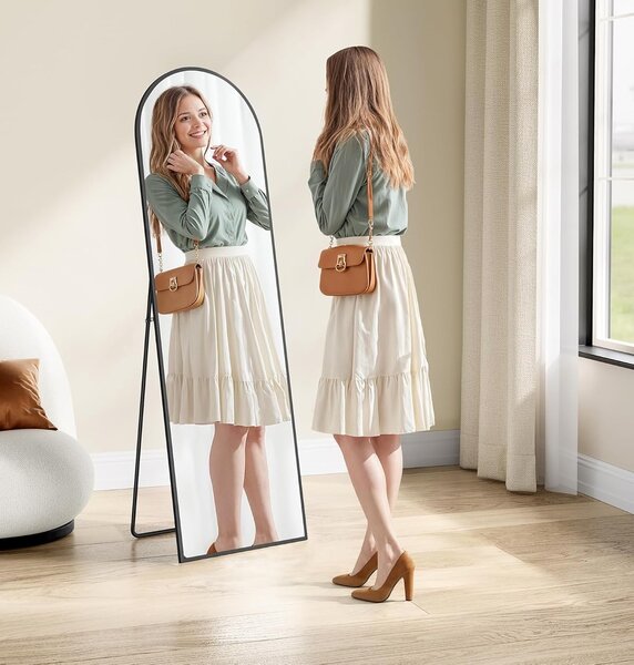 SONGMICS Volně stojící zrcadlo Bleer 150 cm černé V