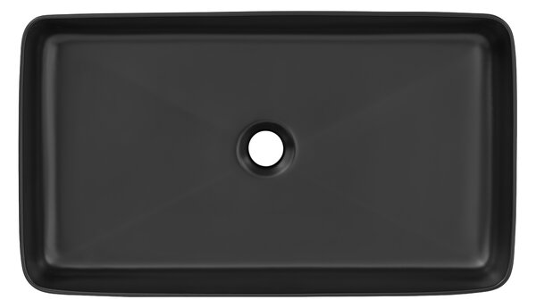 Comad Keramické umyvadlo na desku UM-6275 SLIM 60, černá mat