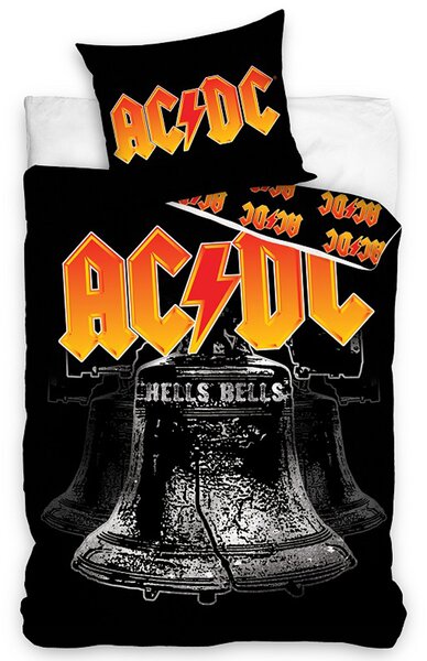 Bavlněné povlečení 140x200 + 70x90 cm - AC/DC Hells Bells