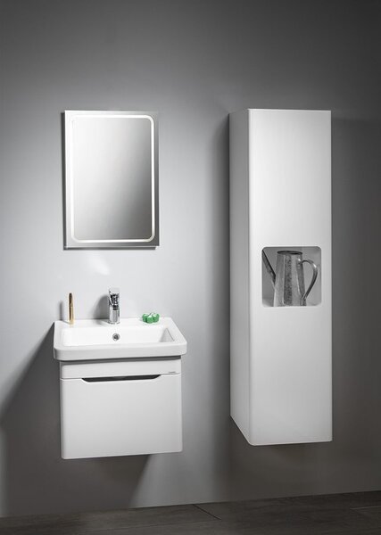 Sapho Sapho, ELLA Skříňka vysoká 35x140x30cm, 1x dvířka, levá/pravá, bílá (70121LP), EL350-3030