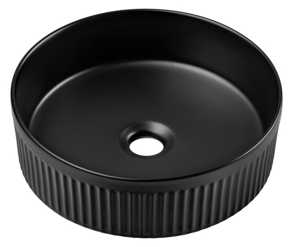 Comad Keramické umyvadlo na desku BEYOND 2 BLACK, černá mat