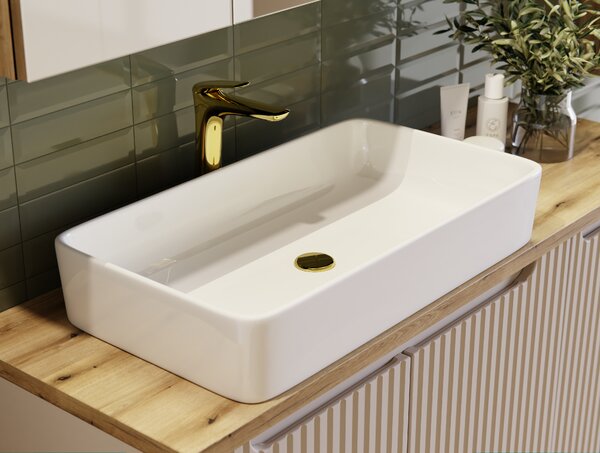 Comad Keramické umyvadlo na desku UM-6275 SLIM 60, bílá