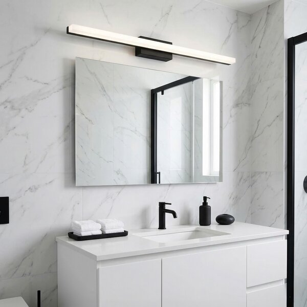 Toolight Rea, Nástěnné svítidlo LED 80CM APP1856-1W BLACK, OSW-66009