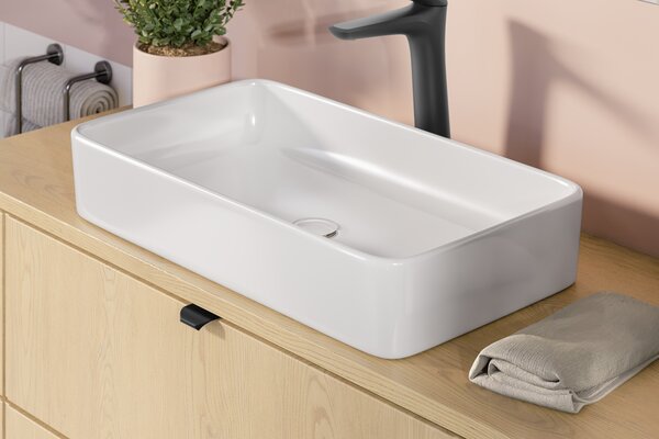 Comad Keramické umyvadlo na desku UM-6275 SLIM 60, bílá