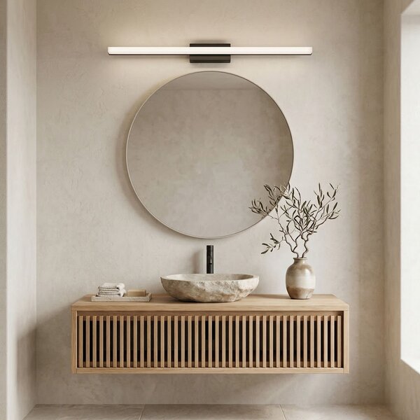 Toolight Rea, Nástěnné svítidlo LED 80CM APP1856-1W BLACK, OSW-66009