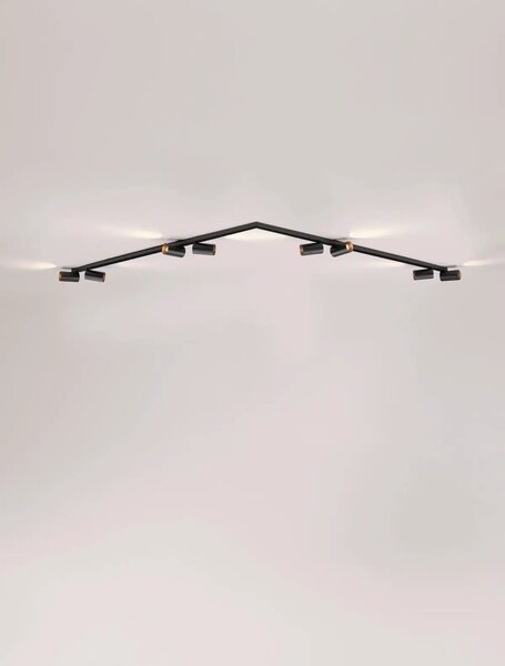 Minimalistické bodové svítidlo Oso 8 Černá