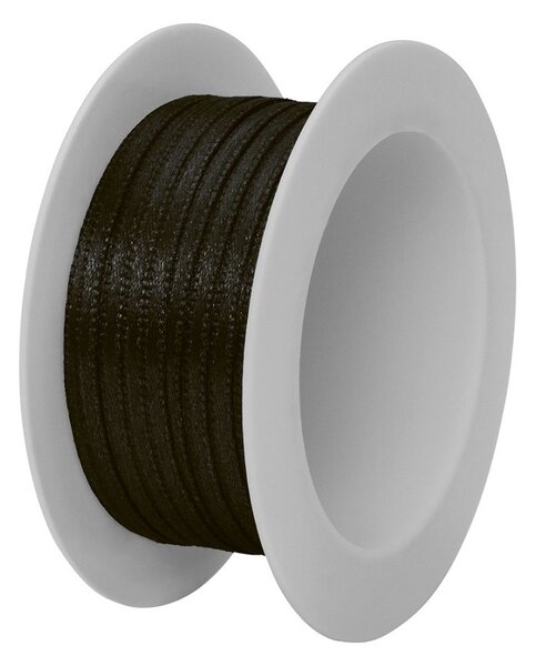 Saténová stuha černá 3mm x 5m ( 3,-Kč/m)