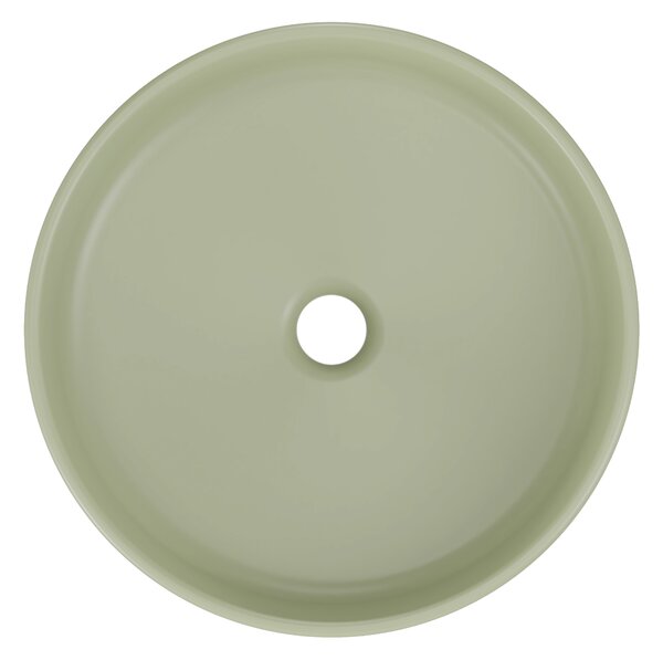 Comad Keramické umyvadlo na desku RIVER 1 OLIVE GREEN MATT UN 40, zelená