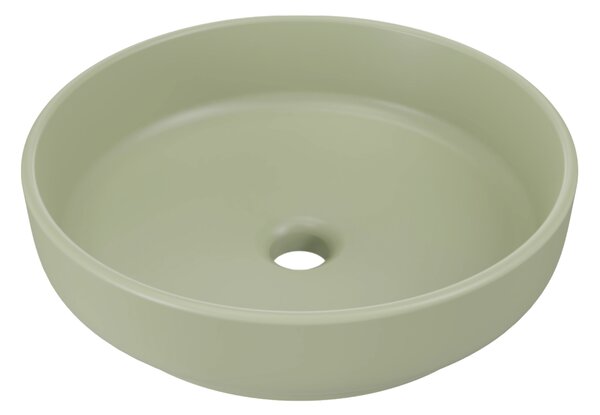 Comad Keramické umyvadlo na desku RIVER 1 OLIVE GREEN MATT UN 40, zelená