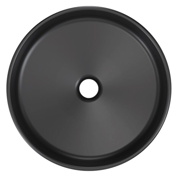 Comad Keramické umyvadlo na desku RIVER 1 BLACK MATT UN 40, černá mat