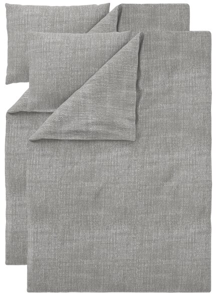Livarno® Sada ložního povlečení z jemného flanelu, 140 x 200 cm, 70 x 90 cm, 2dílná, šedá (800014573)