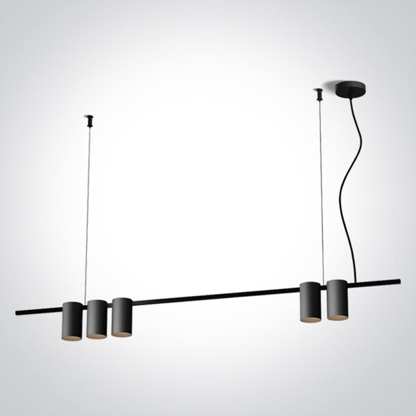 ONE-light Závěsný lustr Sigo 5x7W GU10 230V 1m černá