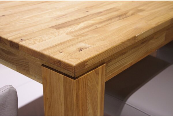 Dubový jídelní stůl z masivu FARO rozměr 160x80