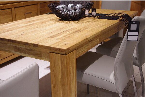 Dubový jídelní stůl z masivu FARO rozměr 160x80