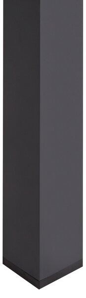 Rozkládací zahradní jídelní stůl SKALOMA 180/240 cm 90 cm Kov Tmavě šedá
