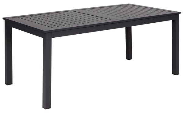 Rozkládací zahradní jídelní stůl SKALOMA 180/240 cm 90 cm Kov Tmavě šedá