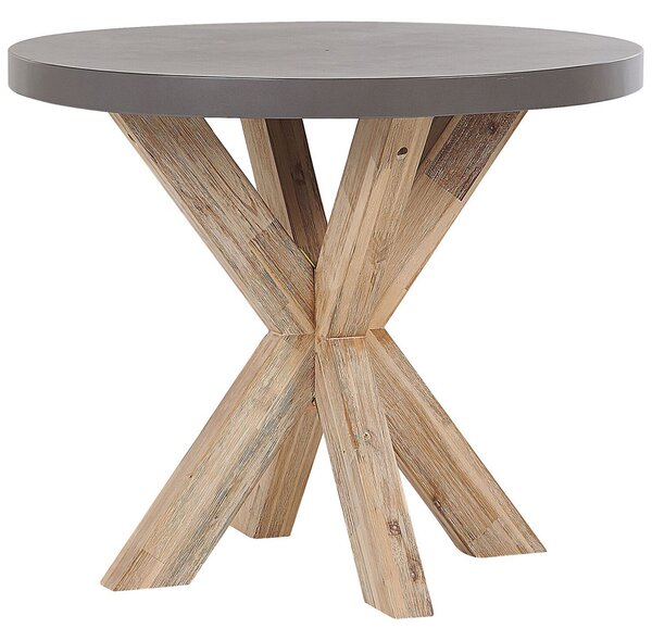Zahradní jídelní stůl OLBIA 90 cm 90 cm Beton Šedá
