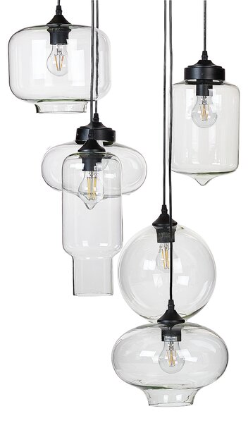 Závěsná lampa BEMBOKA Sklo Průhledná