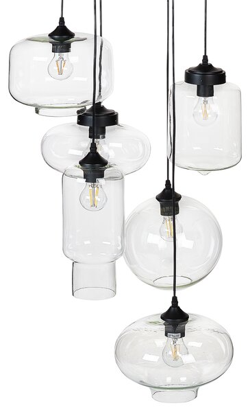 Závěsná lampa BEMBOKA Sklo Průhledná