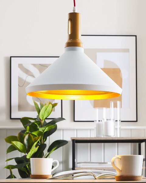 Závěsná lampa LIARD Kov Bílá