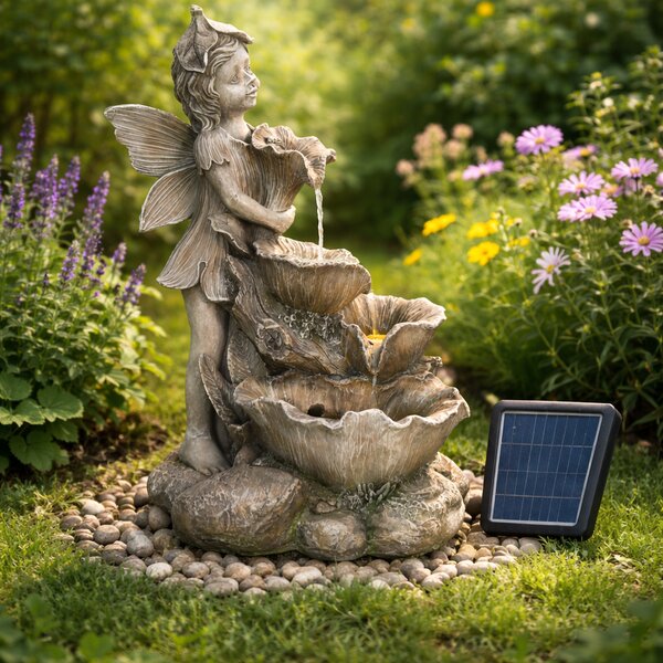 Zahradní solární fontána BestBerg SF-23 / polyresin / 45 x 34 x 61 cm