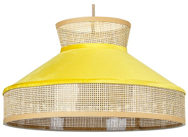 Závěsná lampa BATALI Ratan Hořčicová