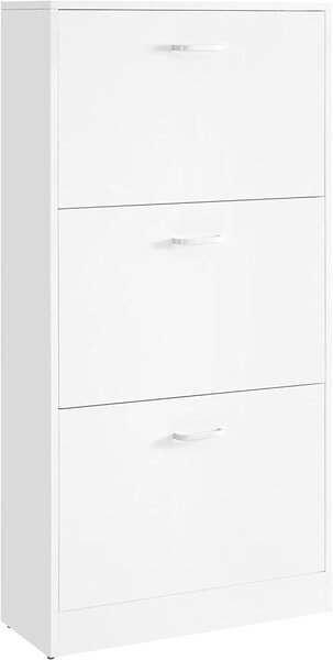 REGÁL NA BOTY, bílá, 60/120/24 cm Boxxx - Online Only šatny & botníky, Online Only