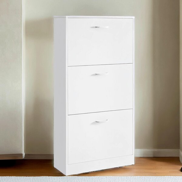 REGÁL NA BOTY, bílá, 60/120/24 cm Boxxx - Online Only šatny & botníky, Online Only