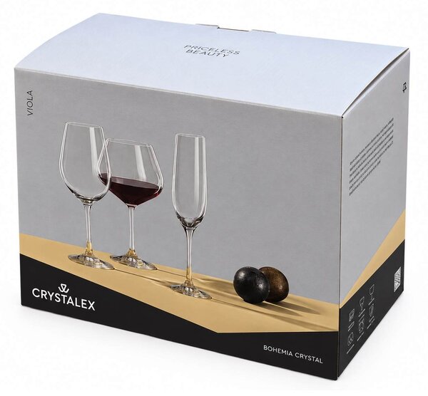 Crystalex Sklenice na víno Viola 250 ml 6 ks