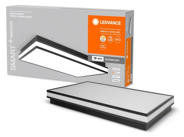 Chytré stmívatelné WiFi LED světlo MAGNET 600x300, černé
