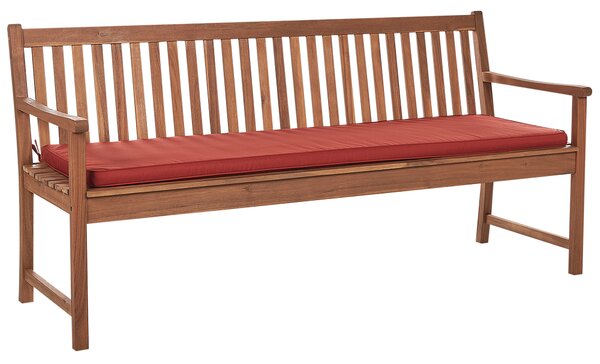 Polstr na lavici VIVARA 169 x 50 cm Tmavě červená
