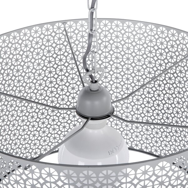 Závěsná lampa MEZEN Kov Šedá