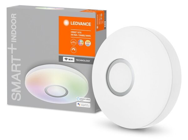 Chytré WiFi LED RGBTW stropní světlo KITE, nastavitelná bílá
