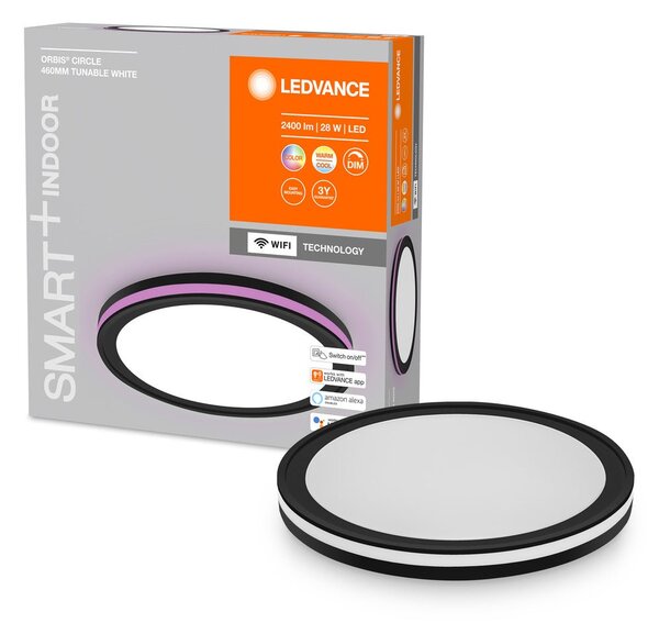 Chytré WiFi LED stropní světlo CIRCLE s RGB podsvícením