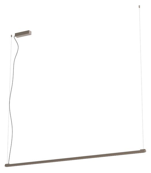 Redo Závěsné LED lineární svítidlo CRISP 48W, š. 172 cm, stmívatelné Barva: Hnědá, Barva světla: 2700K