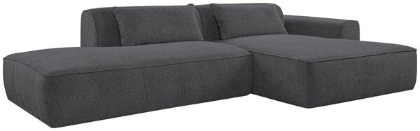 ROHOVÁ SEDAČKA, plast, textil, kompozitní dřevo, barvy grafitu Livetastic - Sedací soupravy, Online Only