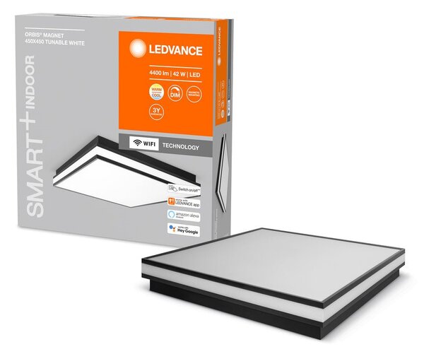 Chytré WiFi LED světlo ORBIS 450x450, nastavitelná bílá