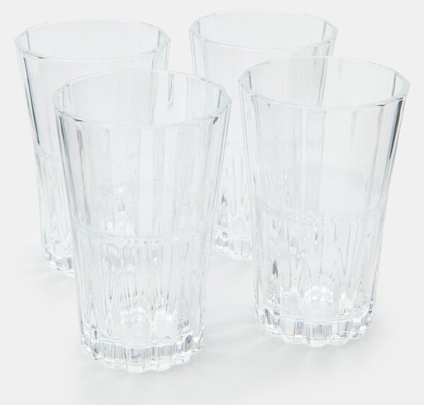Sinsay - Sklenice s dekorativním dnem 4 pack - clear
