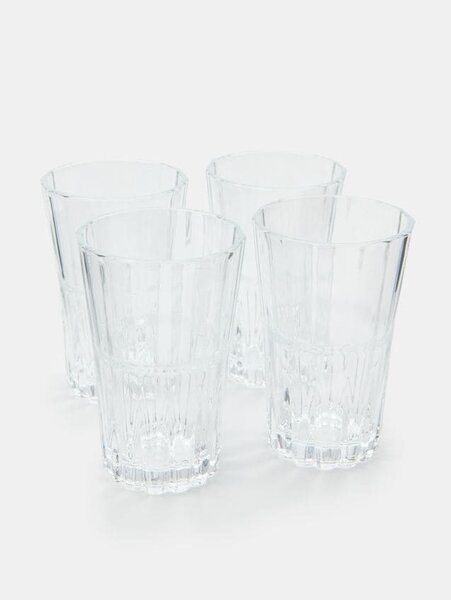 Sinsay - Sklenice s dekorativním dnem 4 pack - clear