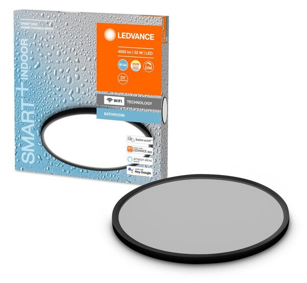 Chytré WiFi LED stropní světlo DISC, zvýšené krytí IP44