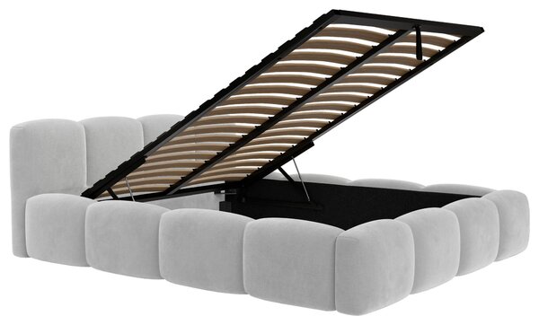 ČALOUNĚNÁ POSTEL, 160/200 cm, světle šedá Carryhome - Postele s úložným prostorem, Online Only