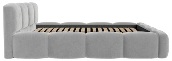 ČALOUNĚNÁ POSTEL, 160/200 cm, světle šedá Carryhome - Postele s úložným prostorem, Online Only