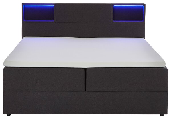 POSTEL BOXSPRING, 180/200 cm, antracitová Xora - Postele s úložným prostorem, Online Only