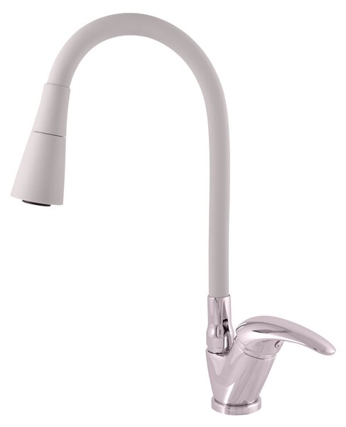Slezák - RAV Dřezová baterie SÁZAVA - SAx06.x/13S, Šedá/chrom Připojovací hadičky - závit: 3/8", Typ ovládací páky: Ovládací páka č.: 0 - (SA006.0/13S)